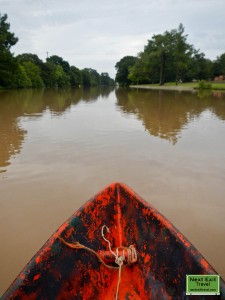 On the Bayou Teche in a pirogue