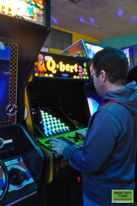 WPT and Q*bert at Timeline Arcade