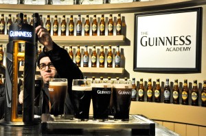 Pouring the perfect pint, Guinness Storehouse